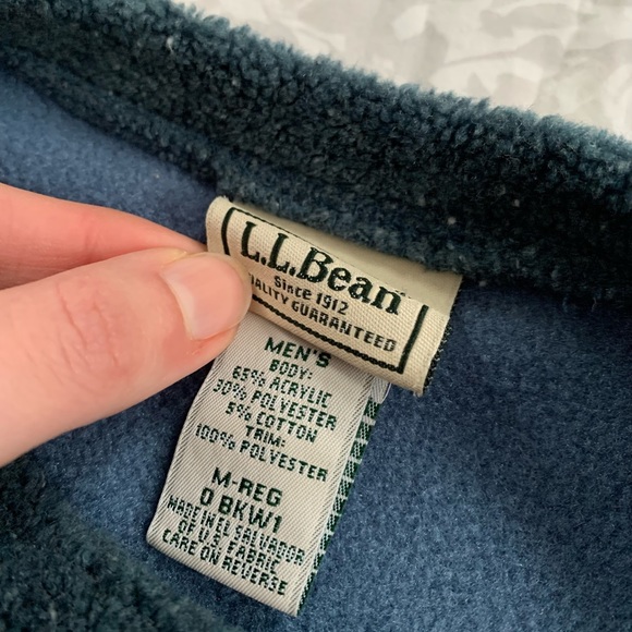 Men’s L.L. Bean Long-Sleeve Fleece Shirt - Picture 3 of 3